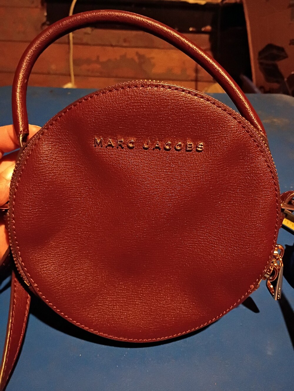 Marc Jacobs Round Mini Top-Handle Bag in Wine Red